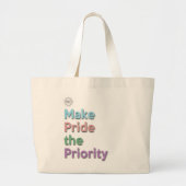 Machen Sie Stolz die Prioritäts-Tasche Jumbo Stoffbeutel (Vorne)