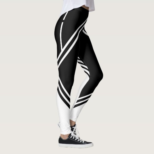 MACHEN Sie symmetrische gerade Geraden der Leggings (Rechts)