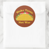 Machen Sie Tacos nicht Krieg Runder Aufkleber (Tasche)