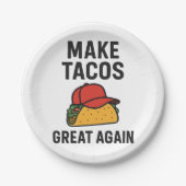 Machen Sie Tacos wieder groß Pappteller (Vorderseite)