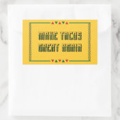 Machen Sie Tacos wieder groß Rechteckiger Aufkleber (Tasche)