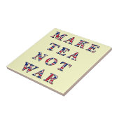 Machen Sie Tee-nicht Krieg Trivet Fliesen-Geschenk Fliese (Seite)