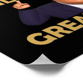 Machen Sie Toilette wieder großartig Funny Donald  Poster (Ecke)