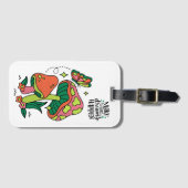 Machen Sie Träume wahr | Farbenfrohe Pilze Schmett Gepäckanhänger (Vorderseite (Horizontal))