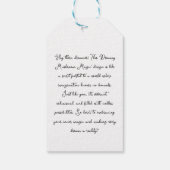 Machen Sie Träume wahr | Farbenfrohe Pilze Schmett Geschenkanhänger (Rückseite)