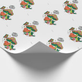 Machen Sie Träume wahr | Farbenfrohe Pilze Schmett Geschenkpapier (Ecke)