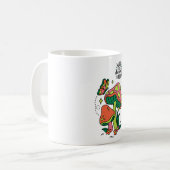 Machen Sie Träume wahr | Farbenfrohe Pilze Schmett Kaffeetasse (Vorderseite Links)