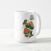 Machen Sie Träume wahr | Farbenfrohe Pilze Schmett Kaffeetasse (VorderseiteRechts)