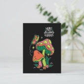 Machen Sie Träume wahr | Farbenfrohe Pilze Schmett Postkarte (Stehend Vorderseite)