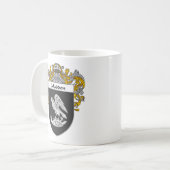 Machen Sie Wappen verrückt (überzogen) Kaffeetasse (Vorderseite Links)