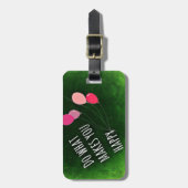 Machen Sie, was Sie glücklich macht, inspirierende Gepäckanhänger (Vorderseite vertikal)