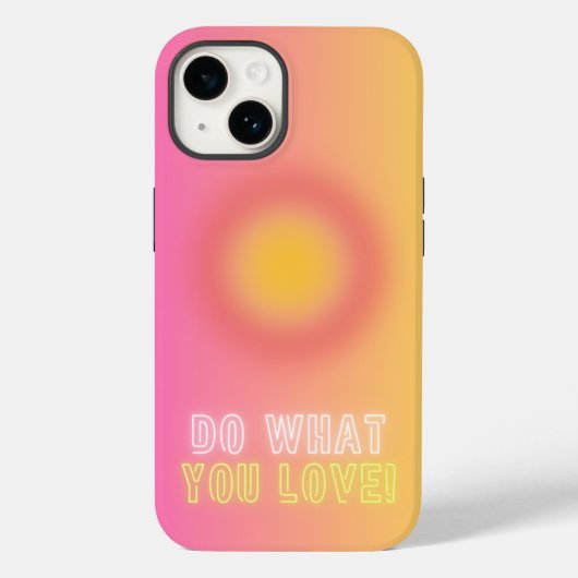 Machen Sie, was Sie Liebe Aura Phone Case (Rückseite)