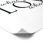 Machen Sie, was Sie Liebe Inspiration Zitat Poster (Ecke)