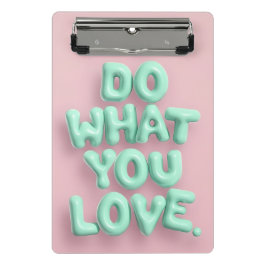 Machen Sie, was Sie Liebe pastellfarbenen Mini-Zwi Mini Klemmbrett