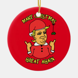 Machen Sie Weihnachten groß wieder Keramikornament