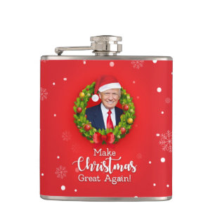 Machen Sie Weihnachten großen wieder Trumpf MAGA Flachmann