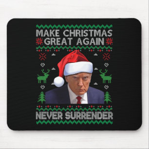 Machen Sie Weihnachten wieder groß Trump-Mugshot e Mousepad