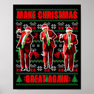 Machen Sie Weihnachten wieder groß Trump Pyjama Hä Poster