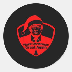 Machen Sie Weihnachten wieder großartig Funny Präs Runder Aufkleber