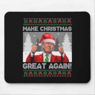 Machen Sie Weihnachten wieder großartig Lustige Tr Mousepad