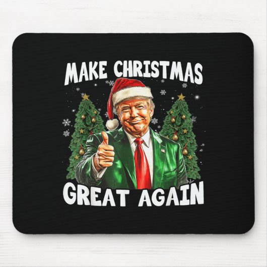 Machen Sie Weihnachten wieder großartig, lustiger Mousepad (Vorne)