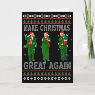 Machen Sie Weihnachten wieder großartig Santa Trum Karte