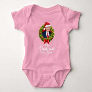 Machen Sie Weihnachten wieder großartig Trump MAGA Baby Strampler