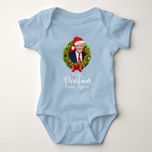 Machen Sie Weihnachten wieder großartig Trump MAGA Baby Strampler