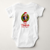 Machen Sie Weihnachten wieder großartig Trump MAGA Baby Strampler (Rückseite)