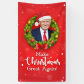 Machen Sie Weihnachten wieder großartig Trump MAGA Banner (Vertikal)