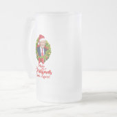 Machen Sie Weihnachten wieder großartig Trump MAGA Mattglas Bierglas (Vorderseite Links)
