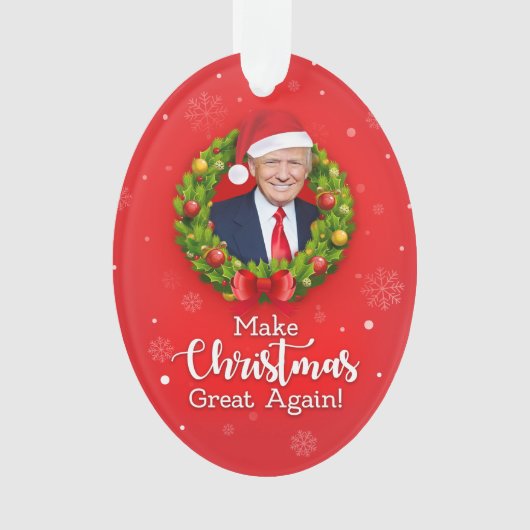 Machen Sie Weihnachten wieder großartig Trump MAGA Ornament (Vorderseite)