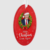 Machen Sie Weihnachten wieder großartig Trump MAGA Ornament (Vorderseite)