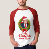 Machen Sie Weihnachten wieder großartig Trump MAGA T-Shirt (Vorderseite)
