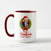 Machen Sie Weihnachten wieder großartig Trump MAGA Tasse (Links)