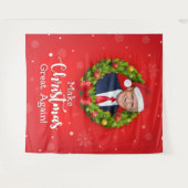 Machen Sie Weihnachten wieder großartig Trump MAGA Wandteppich (Vorderseite (Horizontal))