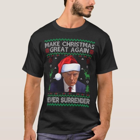 Machen Sie Weihnachten wieder großartig Trump Tass T-Shirt (Vorderseite)