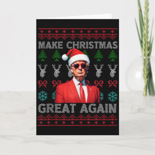 Machen Sie Weihnachten wieder großartig Trump Weih Karte
