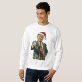 Machen Sie Weihnachten wieder großartig Trump Weih Sweatshirt (Vorne ganz)