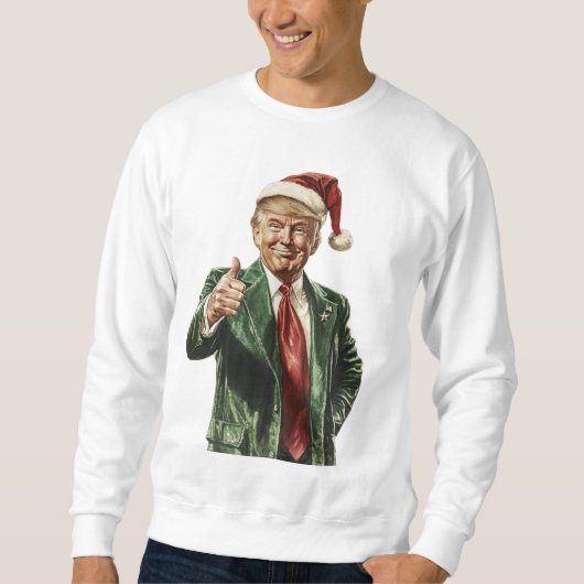 Machen Sie Weihnachten wieder großartig Trump Weih Sweatshirt (Vorderseite)