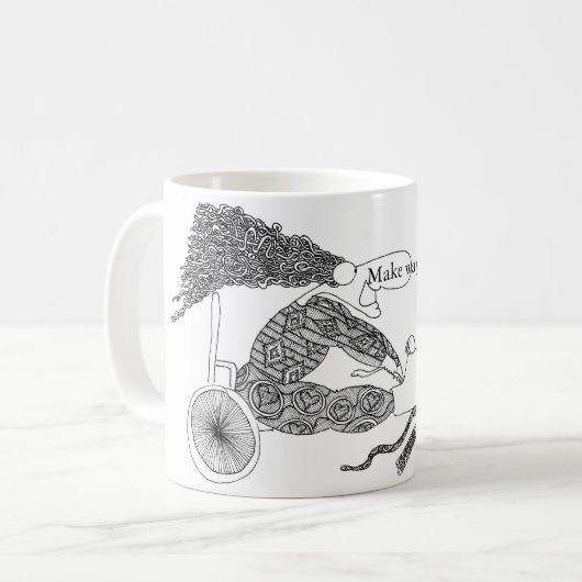 Machen Sie Weise!  Machen Sie Weise! Kaffeetasse (Vorderseite Links)