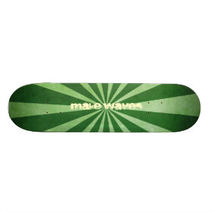 Machen Sie Wellen grünes Turbulenz-Skateboard Skateboard