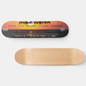 Machen Sie Wellen Ltd. und nummerierten Skateboard (Horizontal)