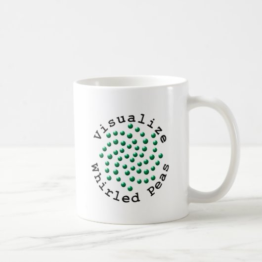 Machen Sie Whirled Erbsen 2 sichtbar Kaffeetasse (Rechts)