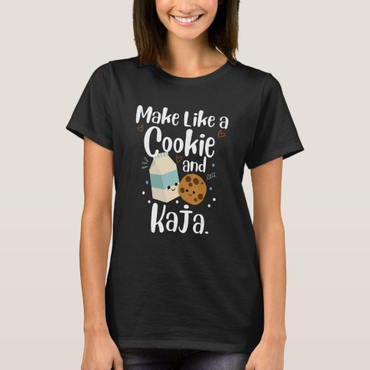 Machen Sie wie ein Cookie und Kaja Niedliche korea T-Shirt (Vorderseite)