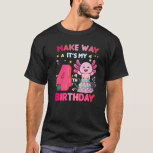 Machen Sie wie es ist mein 4. Geburtstag Niedlich  T-Shirt