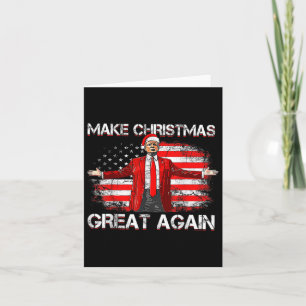 Machen Sie wieder groß Santa Funny Trump Xmas Paja Karte