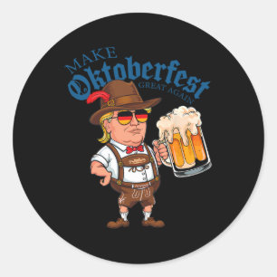 Machen Sie wieder großartig Trump Drink Bier Festi Runder Aufkleber