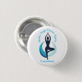 Machen Sie Yoga wieder groß Thunder_Cove Button (Vorne & Hinten)