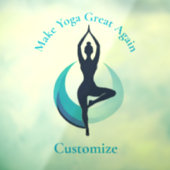 Machen Sie Yoga wieder groß Thunder_Cove Fensteraufkleber (Blatt 3)